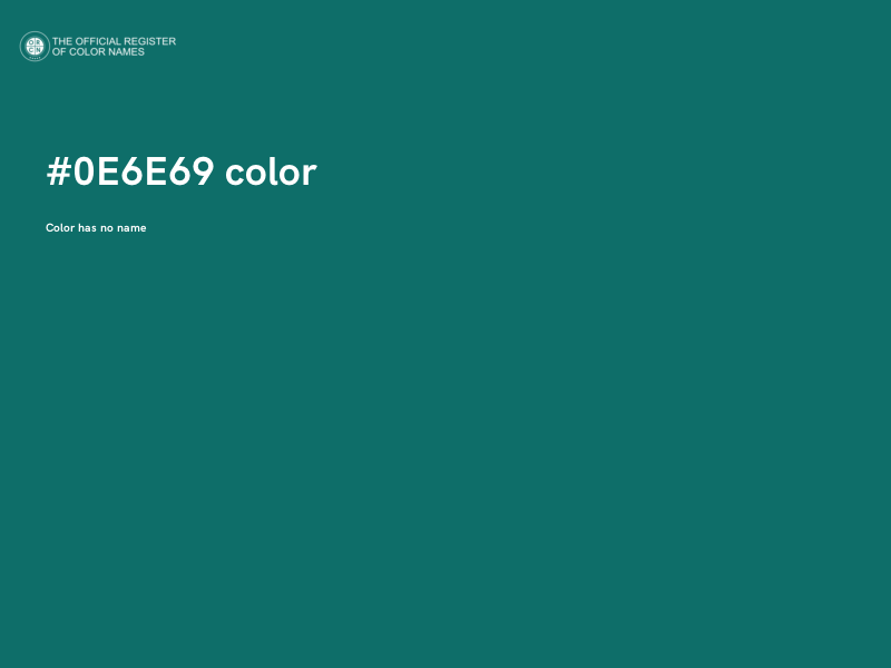 #0E6E69 color image