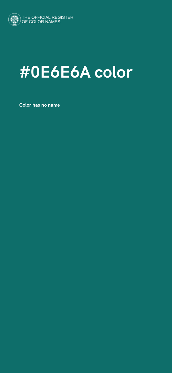#0E6E6A color image