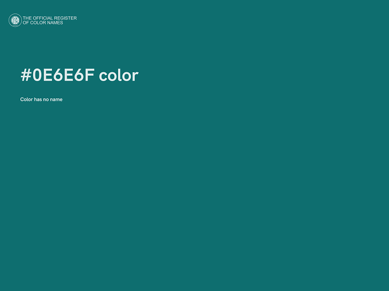 #0E6E6F color image