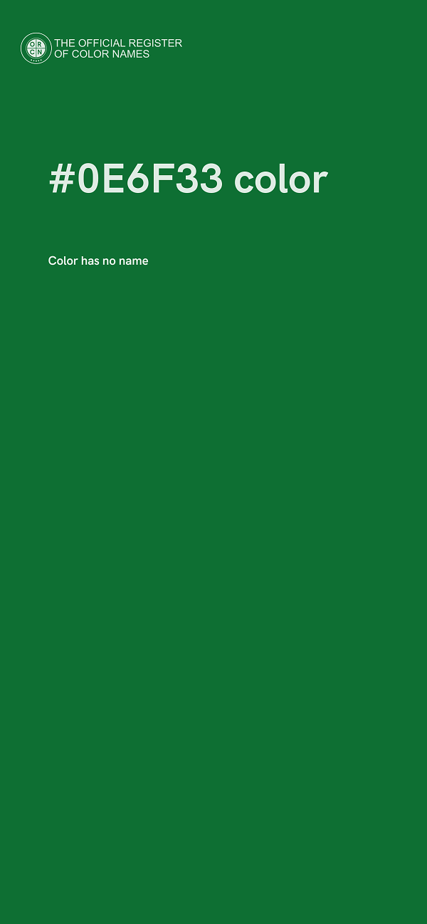 #0E6F33 color image