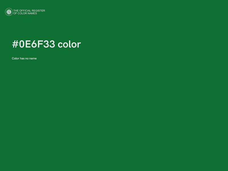 #0E6F33 color image