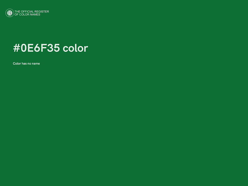 #0E6F35 color image