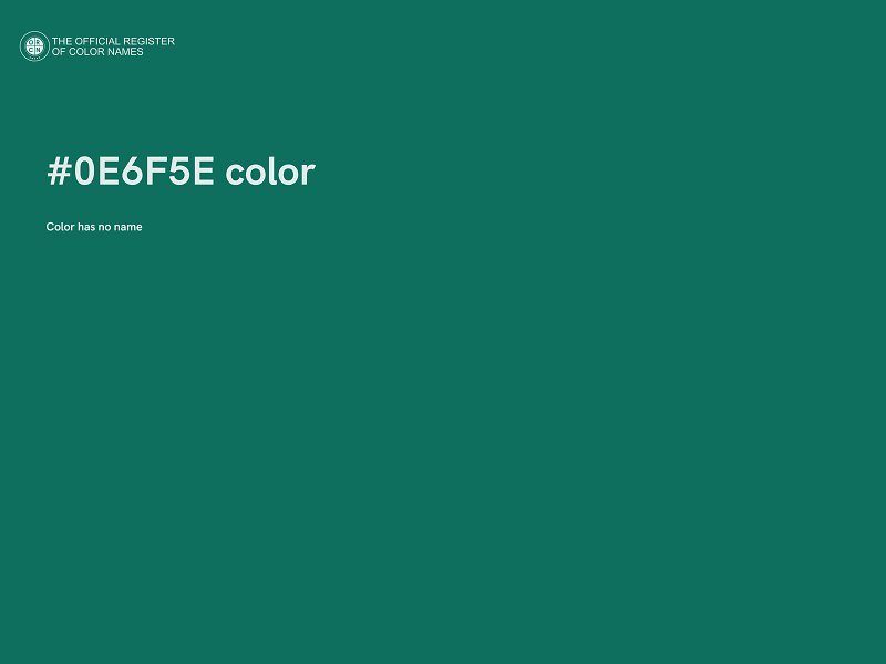 #0E6F5E color image
