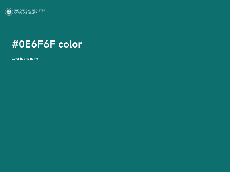 #0E6F6F color image