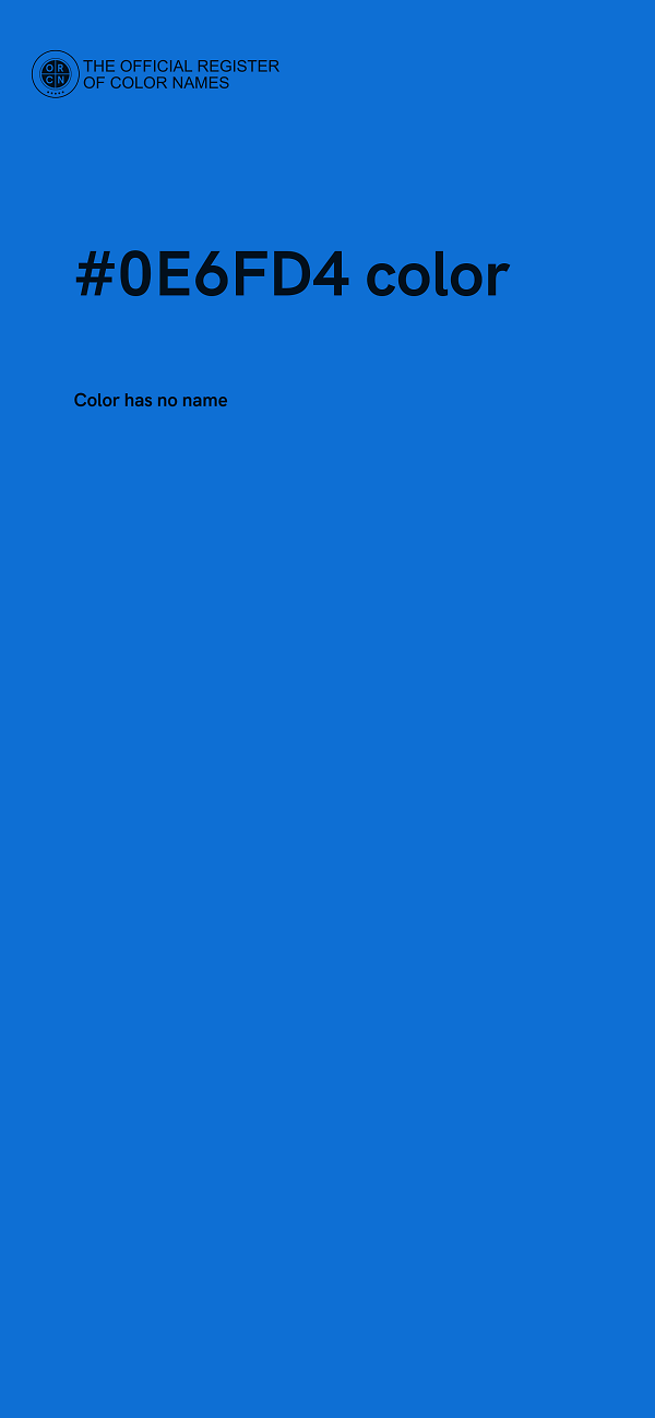 #0E6FD4 color image