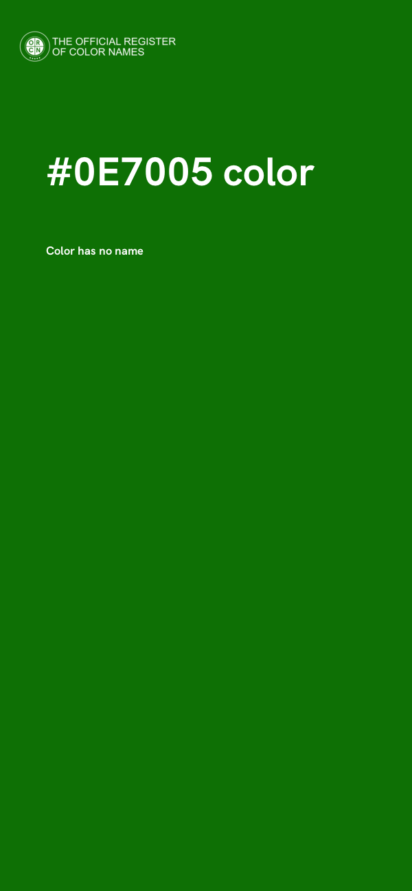 #0E7005 color image