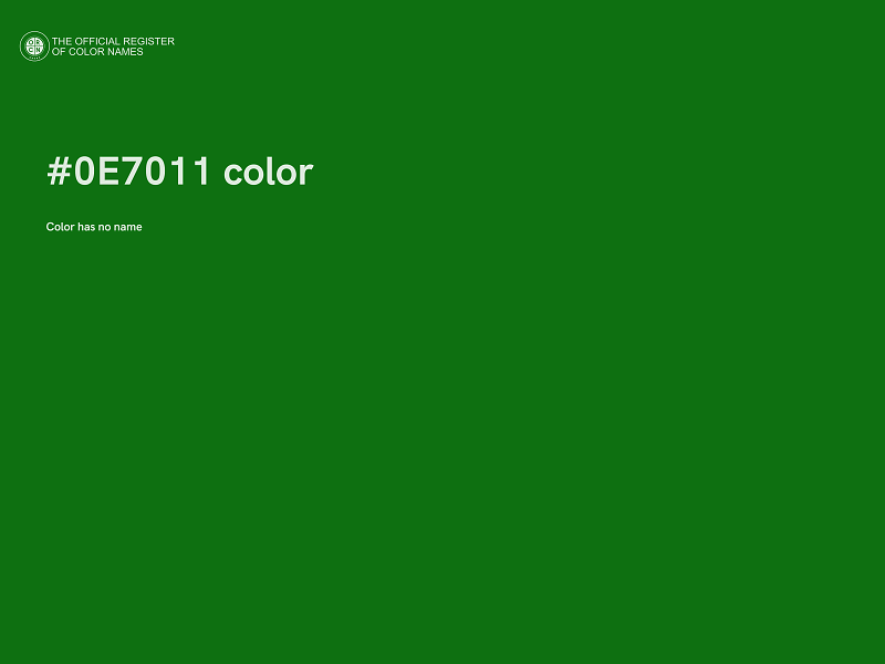#0E7011 color image