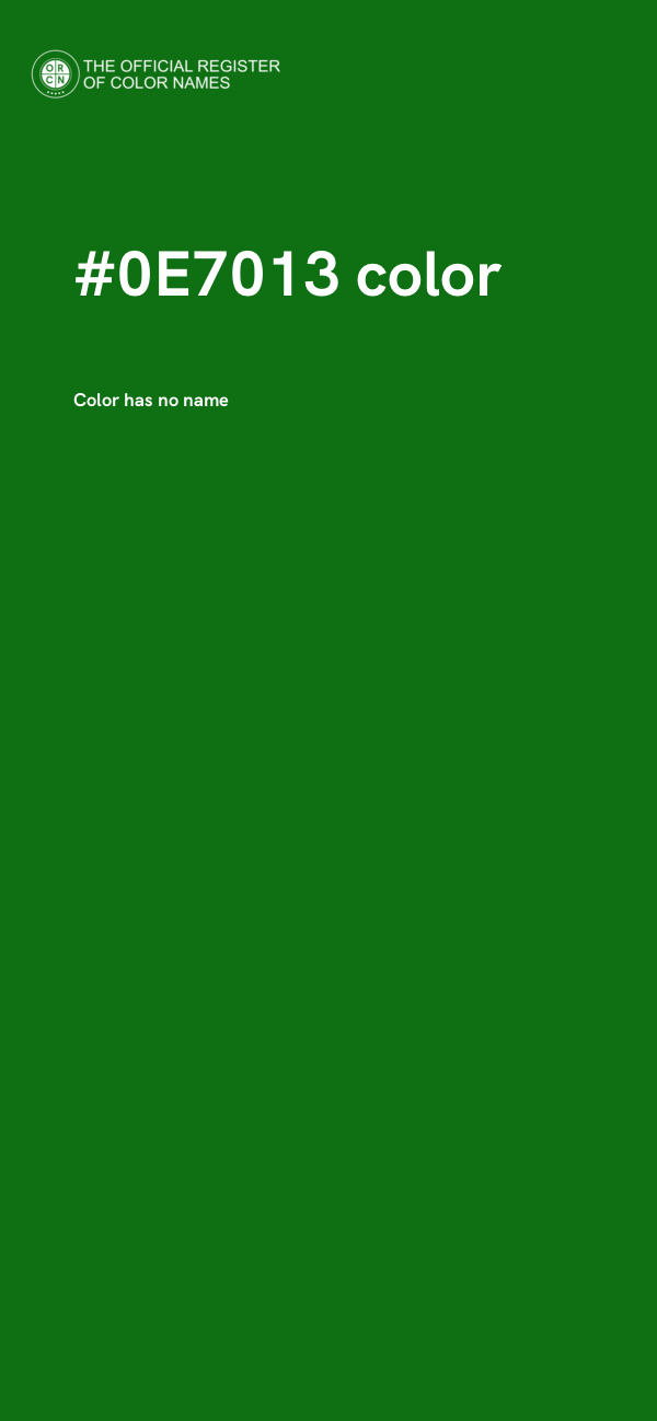 #0E7013 color image