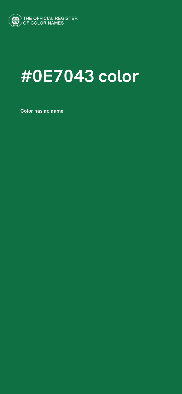 #0E7043 color image