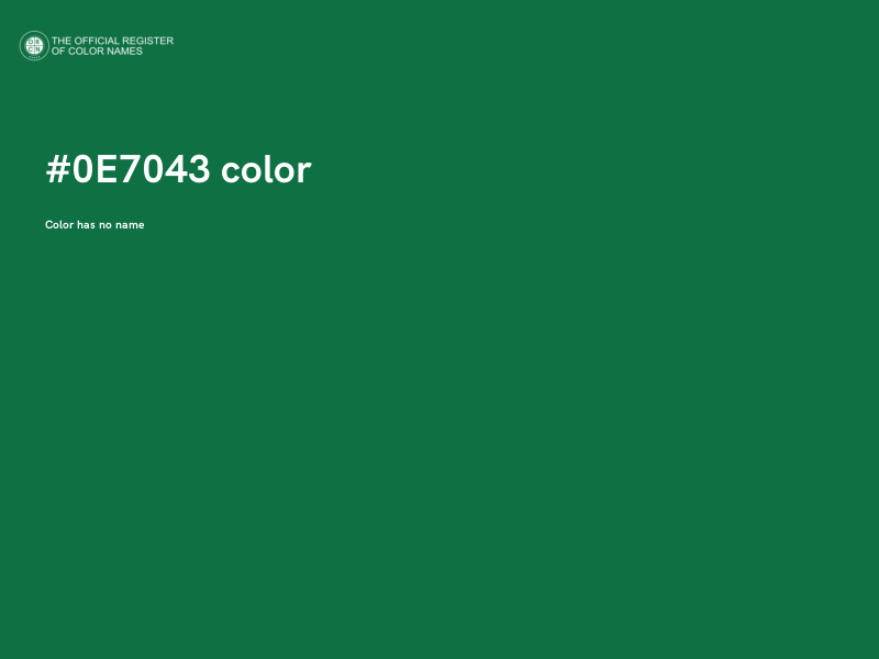 #0E7043 color image