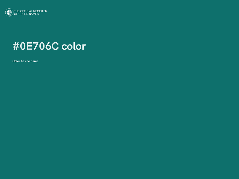 #0E706C color image