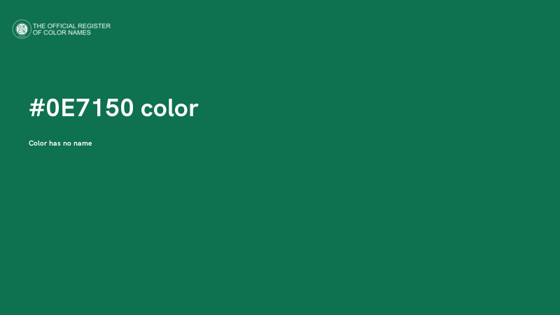 #0E7150 color image