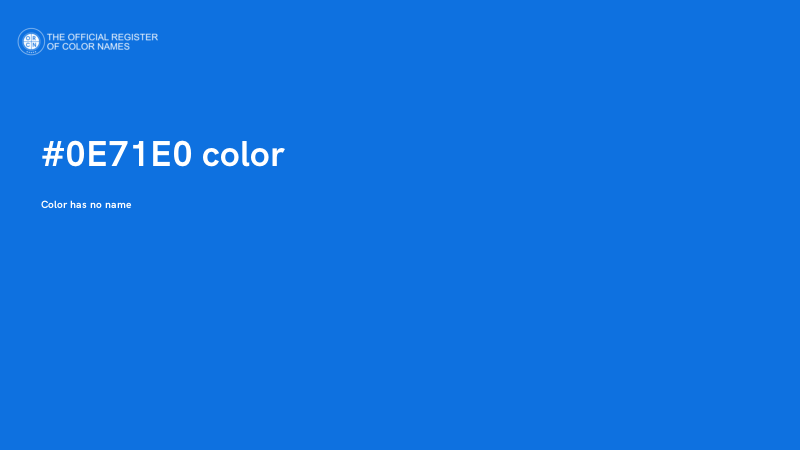 #0E71E0 color image