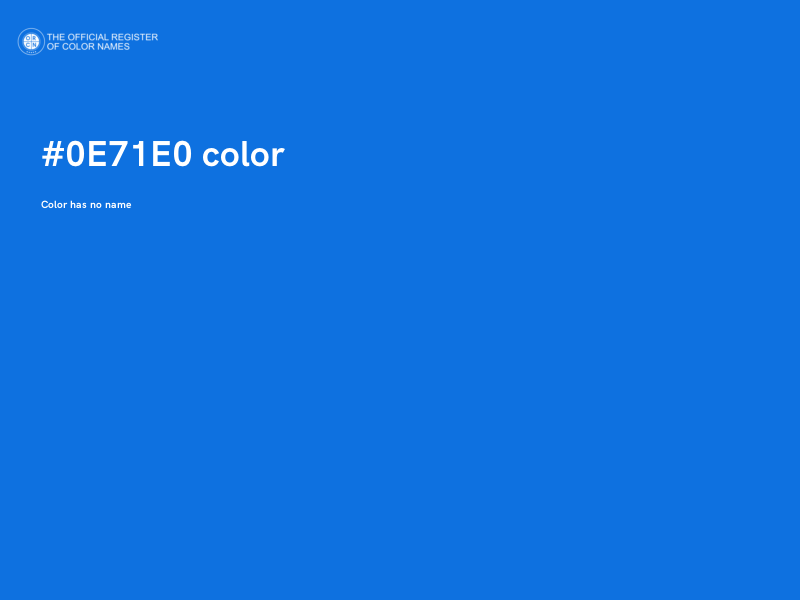 #0E71E0 color image