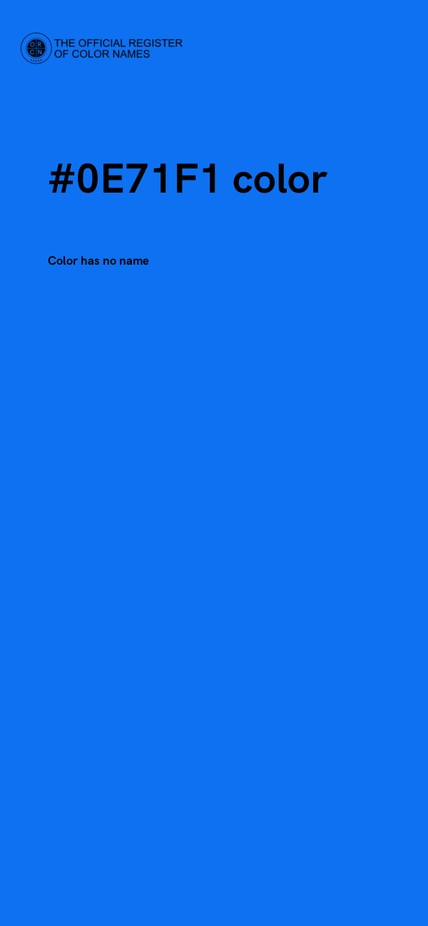#0E71F1 color image