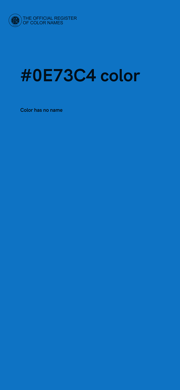 #0E73C4 color image
