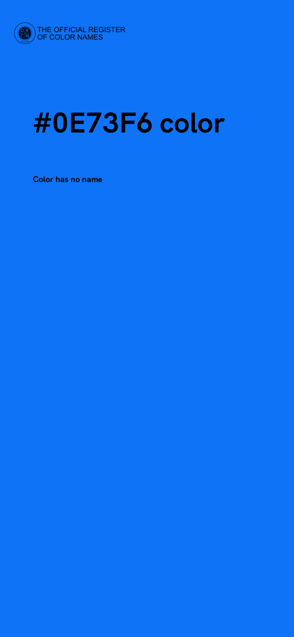 #0E73F6 color image
