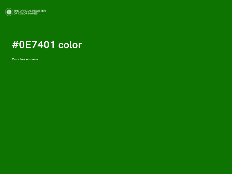#0E7401 color image