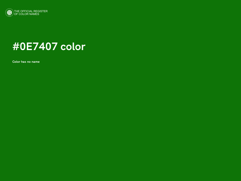 #0E7407 color image