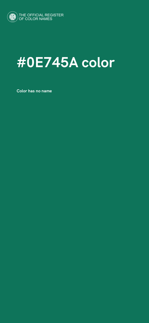 #0E745A color image