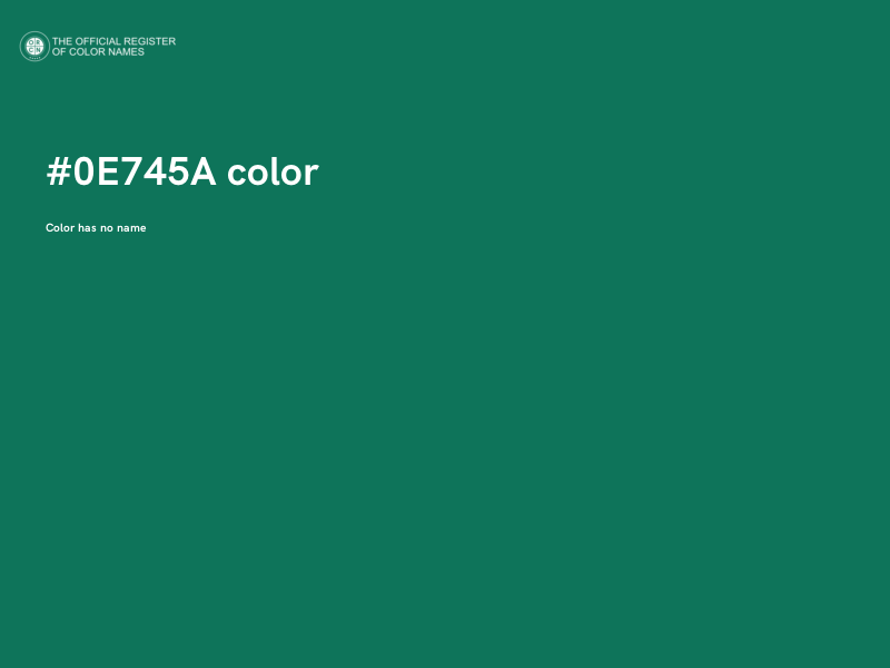 #0E745A color image