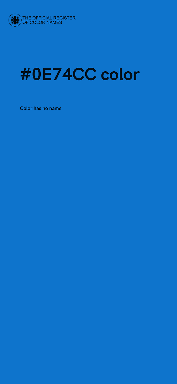 #0E74CC color image
