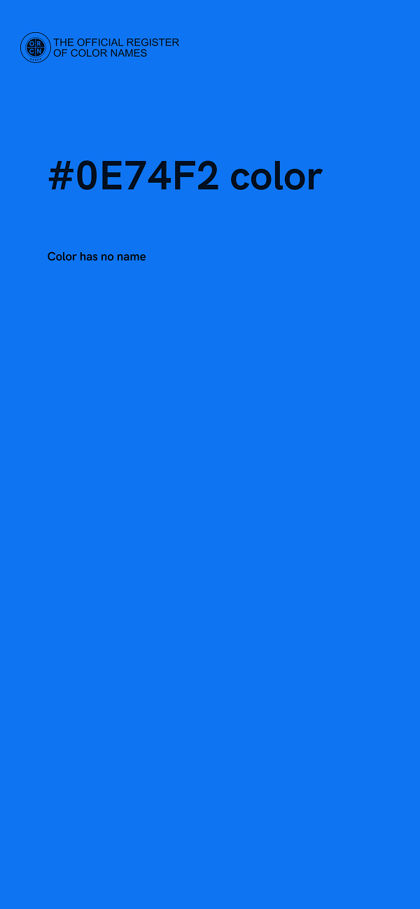 #0E74F2 color image
