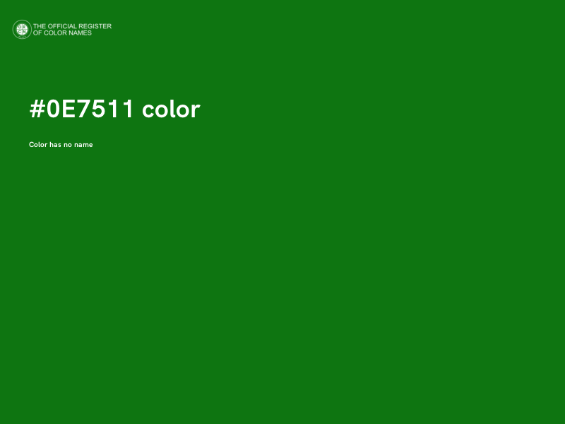 #0E7511 color image