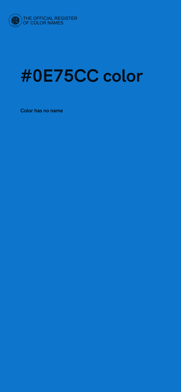 #0E75CC color image