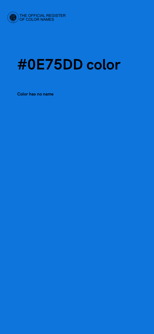 #0E75DD color image