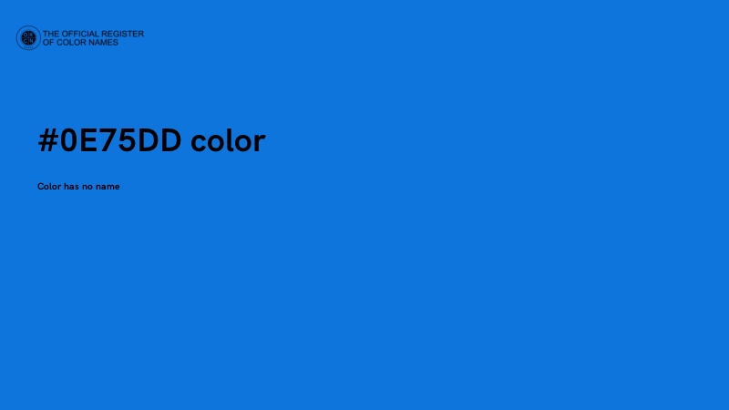 #0E75DD color image
