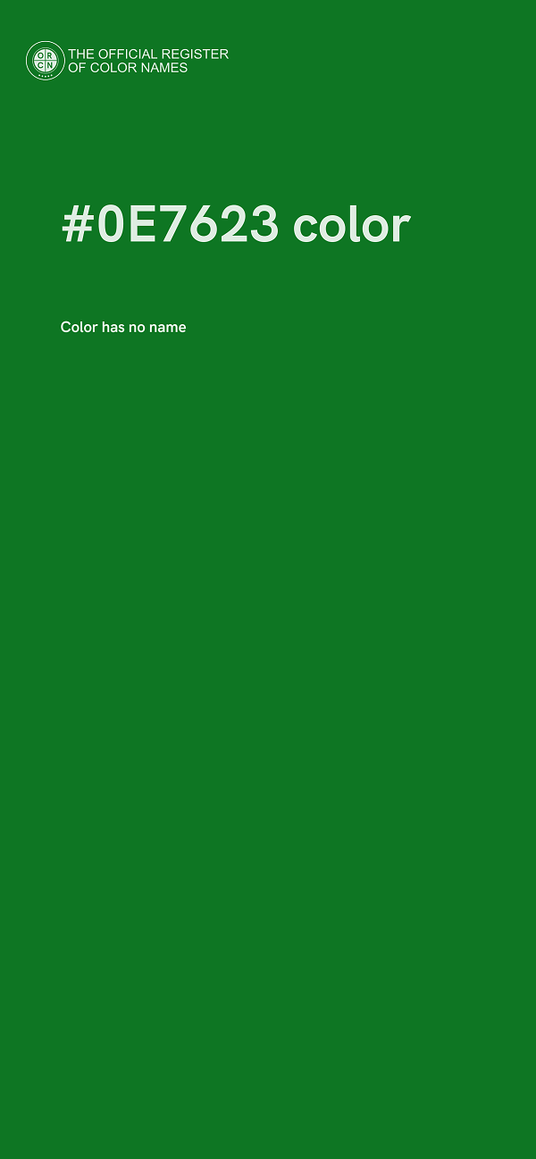 #0E7623 color image