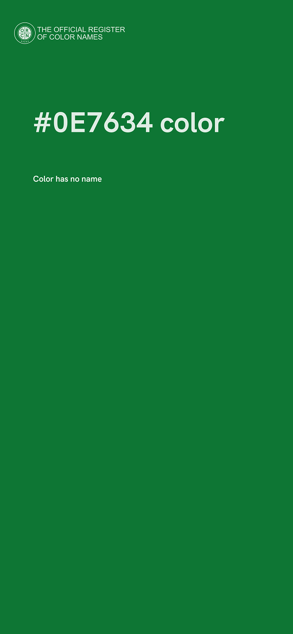#0E7634 color image