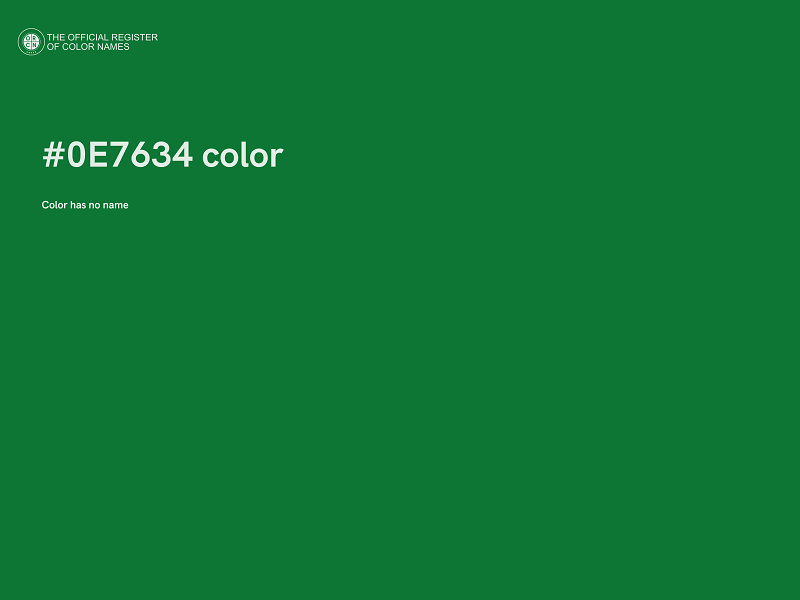 #0E7634 color image
