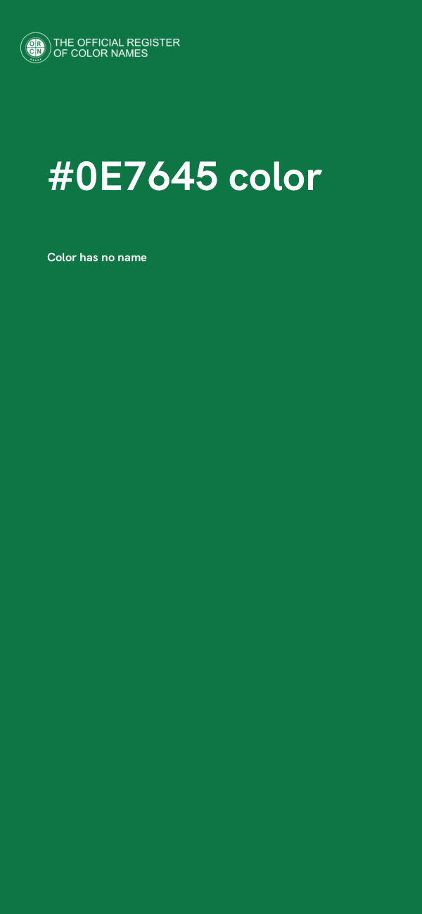 #0E7645 color image