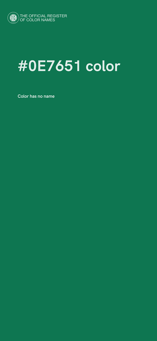 #0E7651 color image