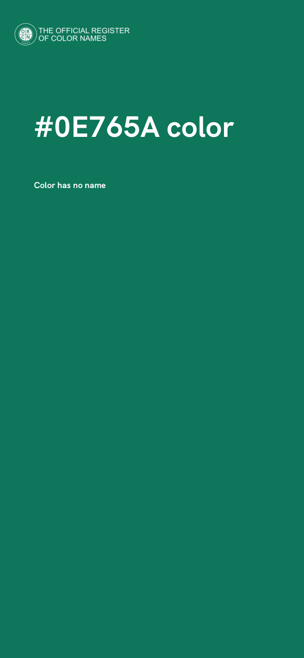 #0E765A color image