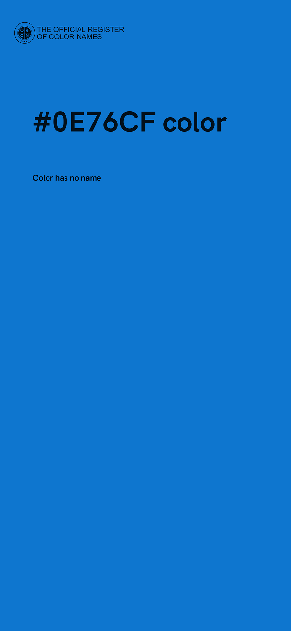 #0E76CF color image