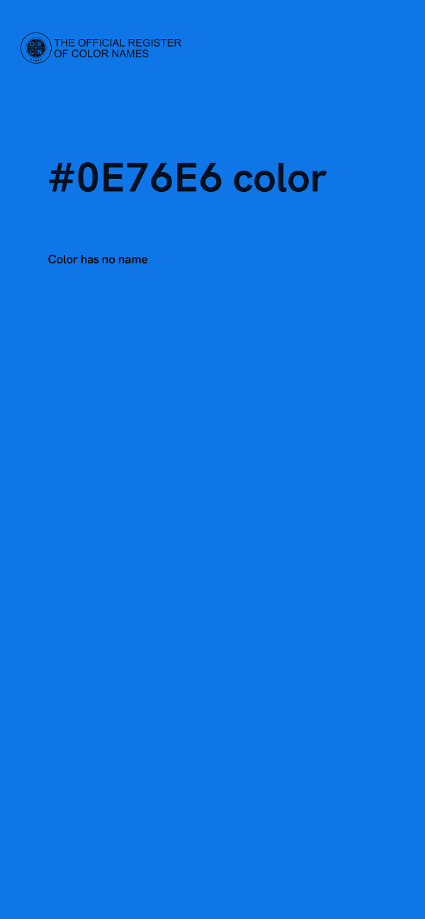 #0E76E6 color image