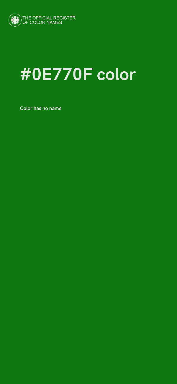 #0E770F color image