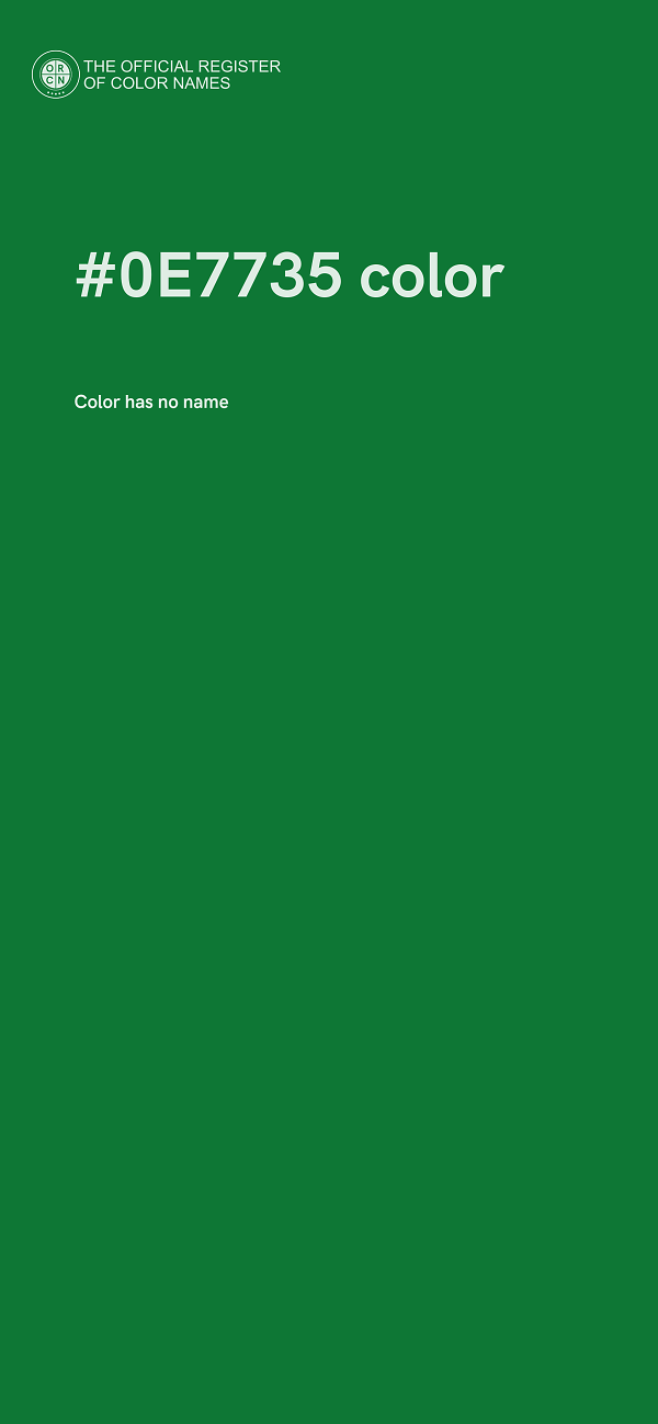 #0E7735 color image