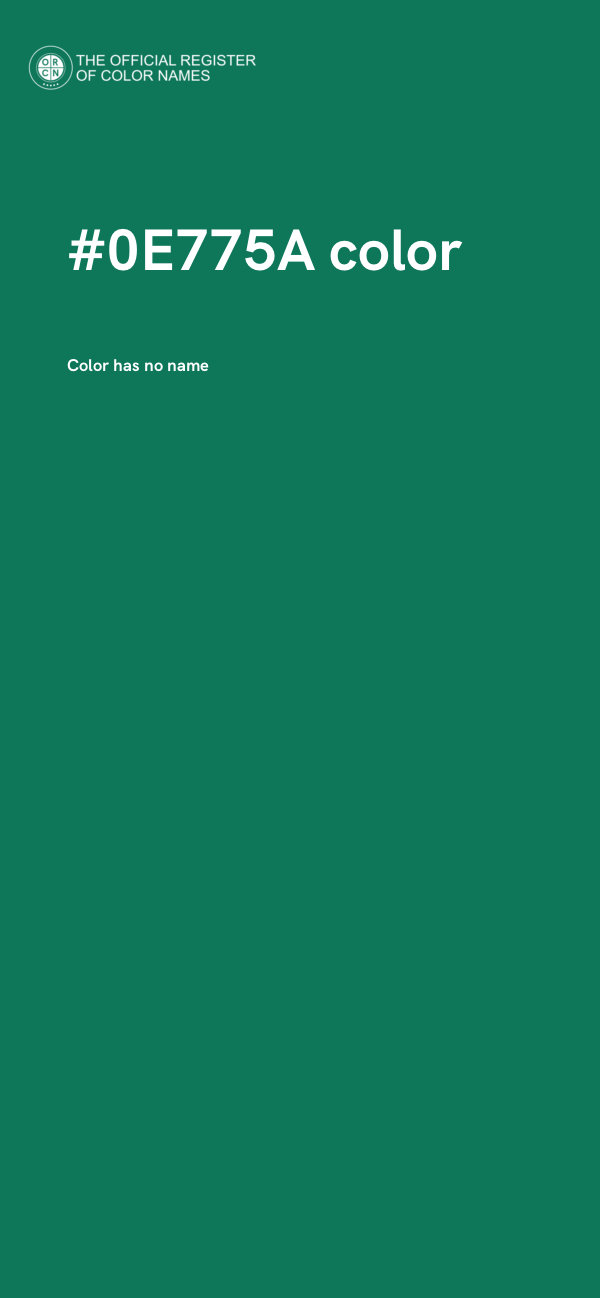 #0E775A color image