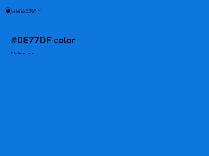 #0E77DF color image