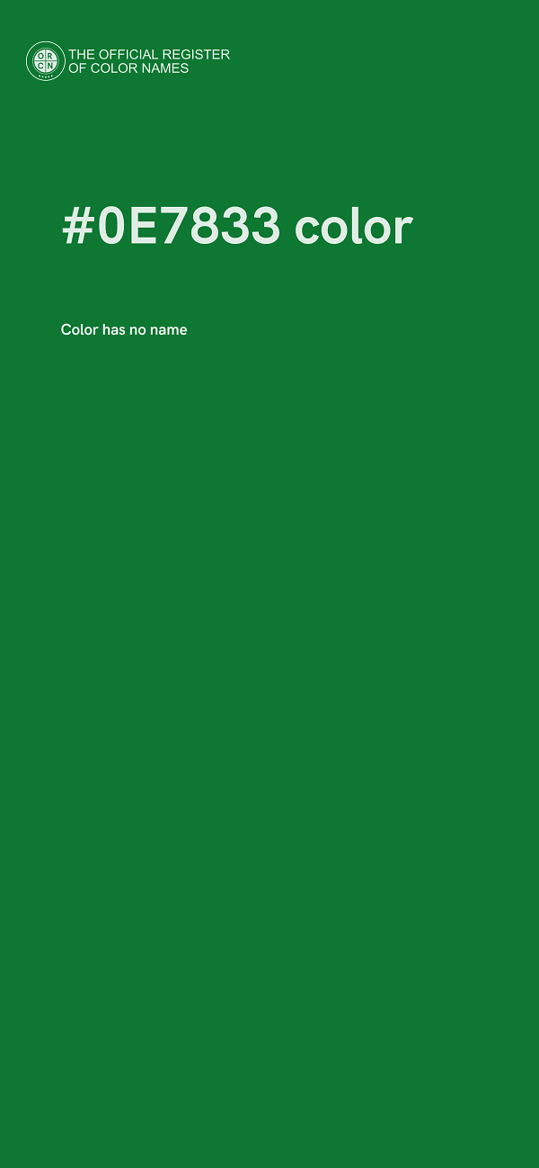 #0E7833 color image