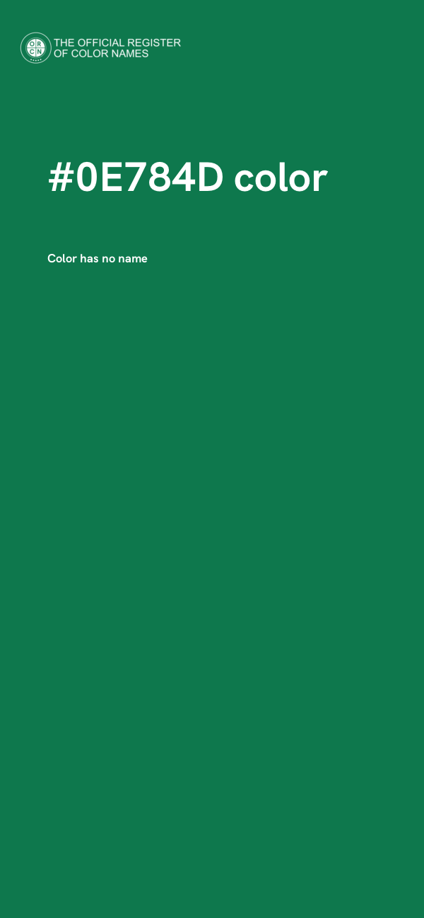 #0E784D color image