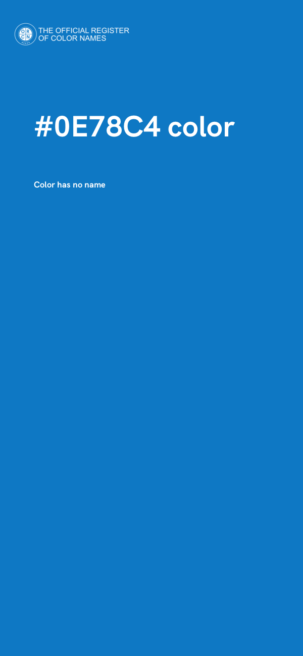 #0E78C4 color image