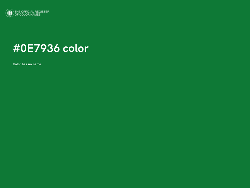 #0E7936 color image