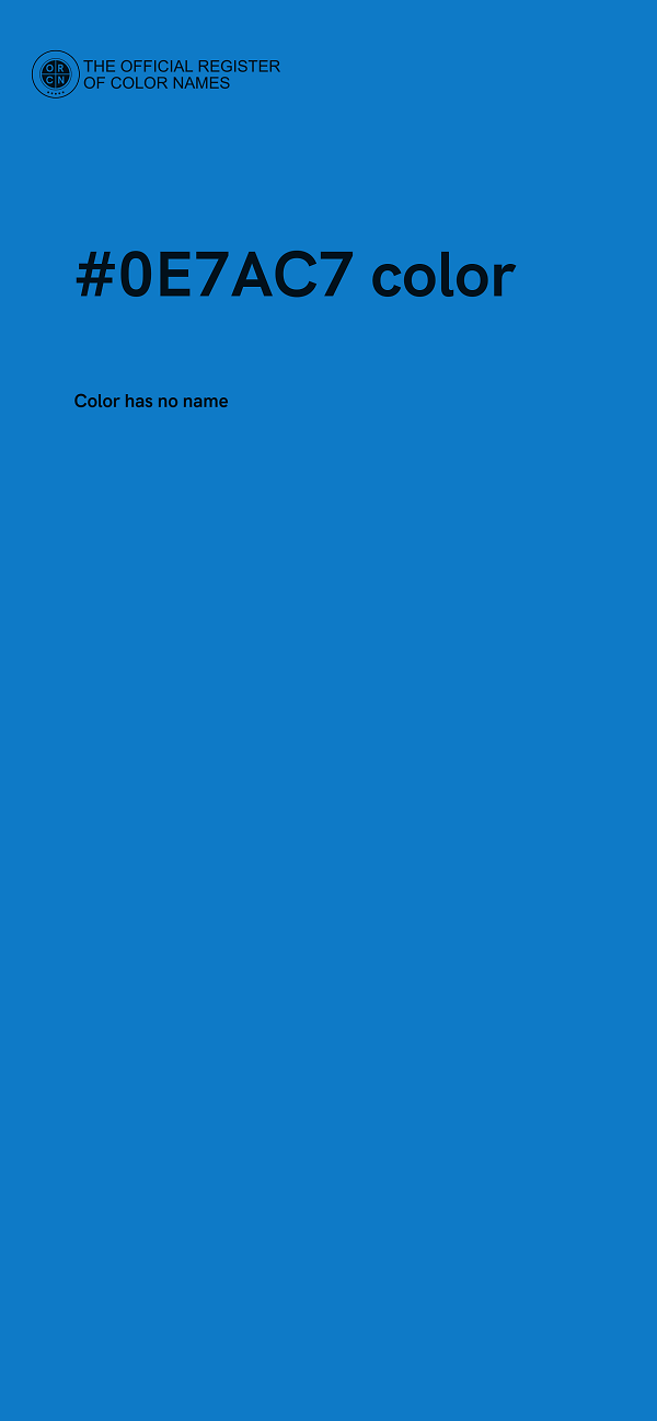#0E7AC7 color image