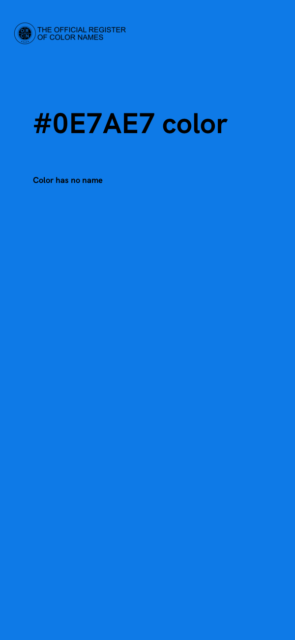 #0E7AE7 color image
