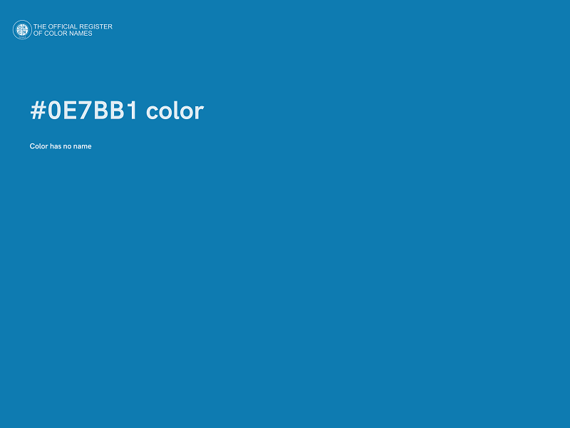 #0E7BB1 color image